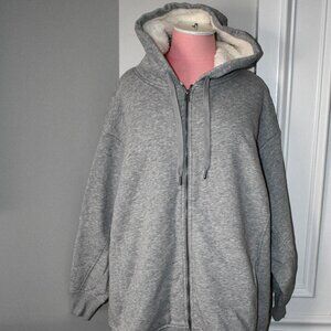 Old Navy Fleece Lined Hoodie in Grey Size:  L #647499-00-1 NWT